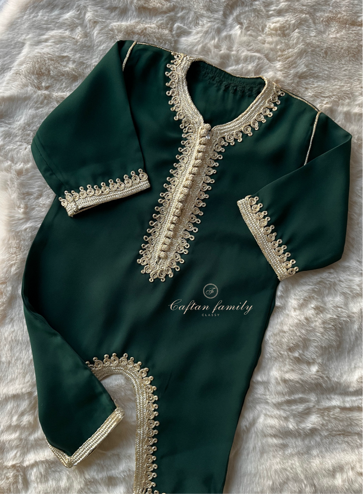 Grenouillère dabana vert émeraude
