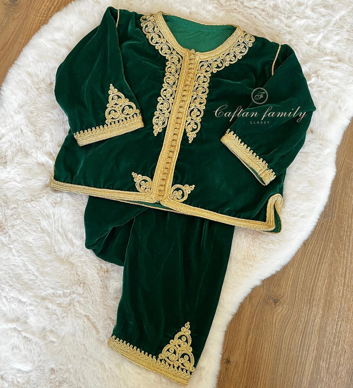 Jabador tahara velours vert royal