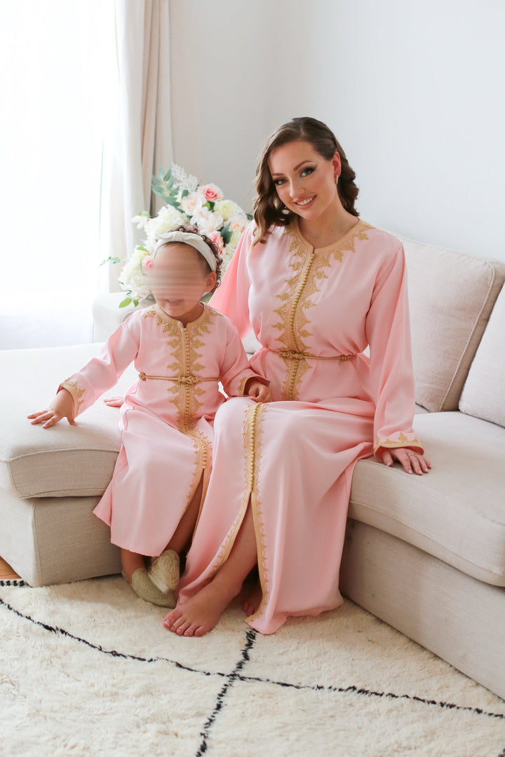 Caftan Kahina baby pink