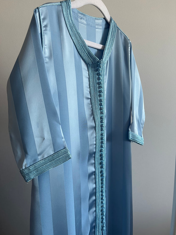 Caftan jawhara bleu ciel