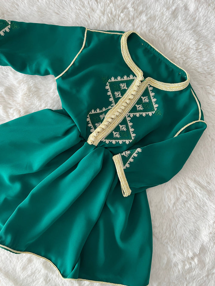 Robe Safia vert royal