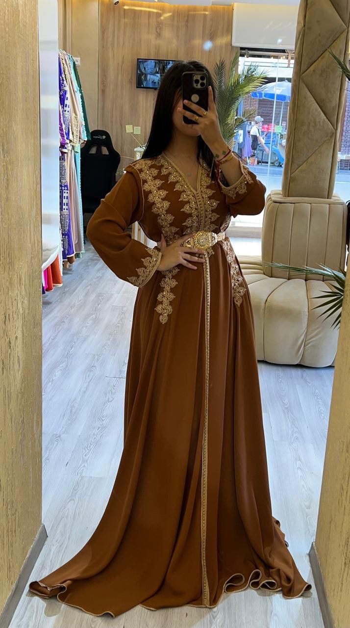 Caftan maya marron