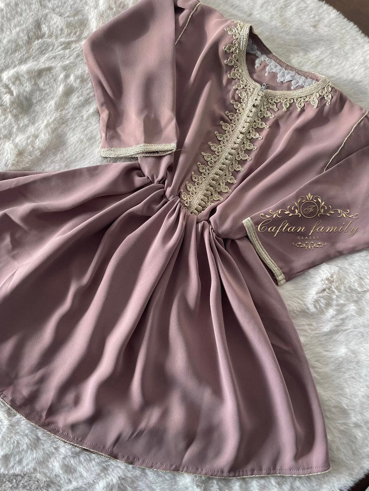 Caftan Robe nude foncé