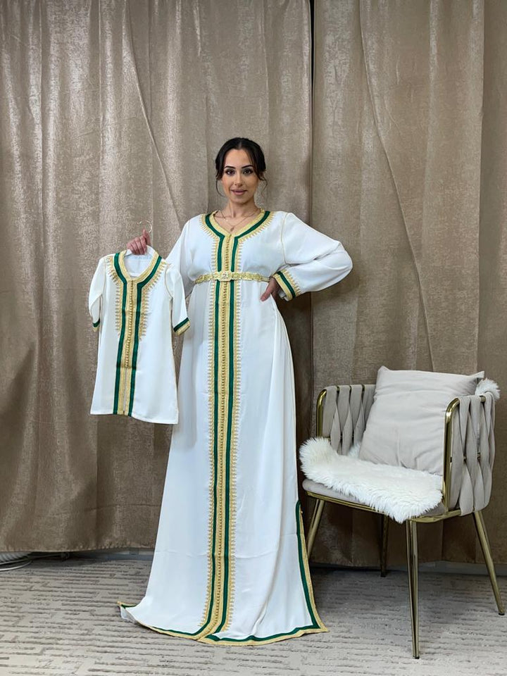 Caftan dabana (bande vert)