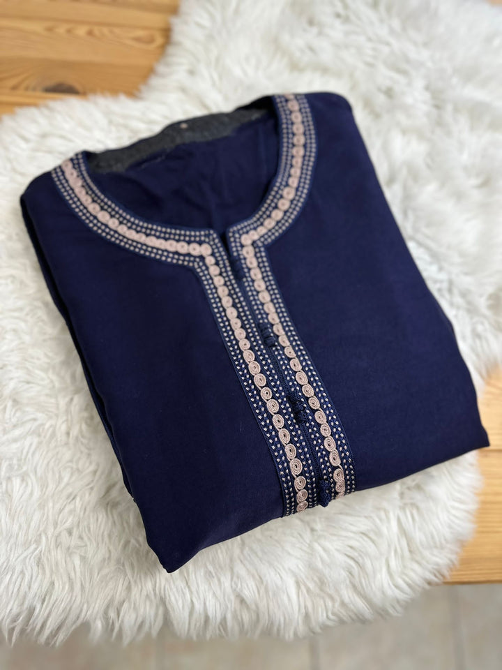 Gandoura bleu marine