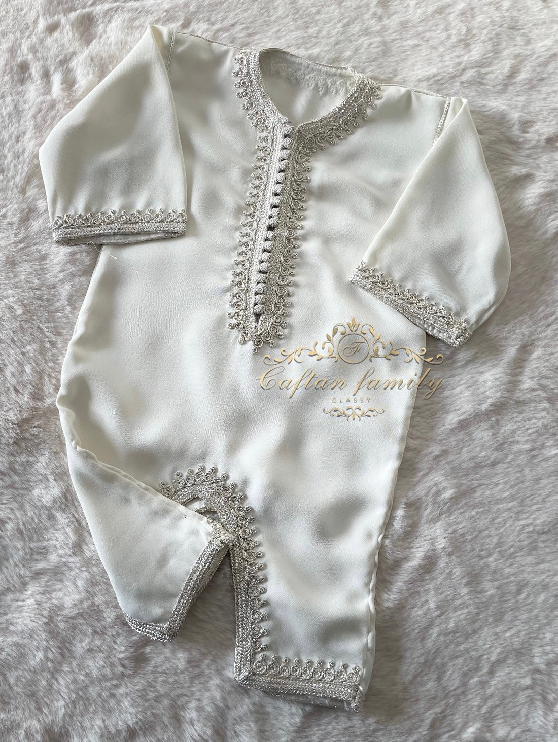 Grenouillère dabana blanc/argenté