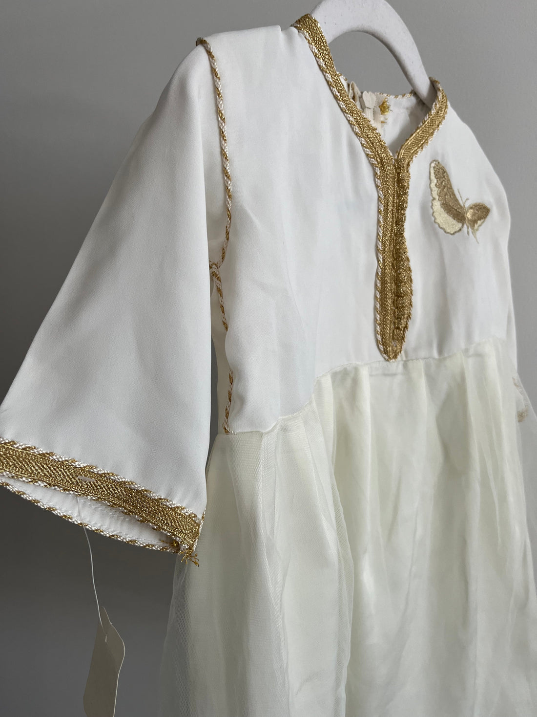 Caftan robe à tulle papillon