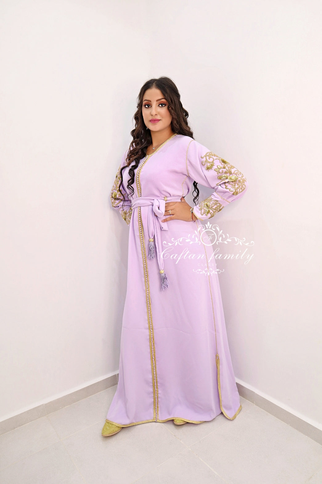 Caftan Ihssane parme