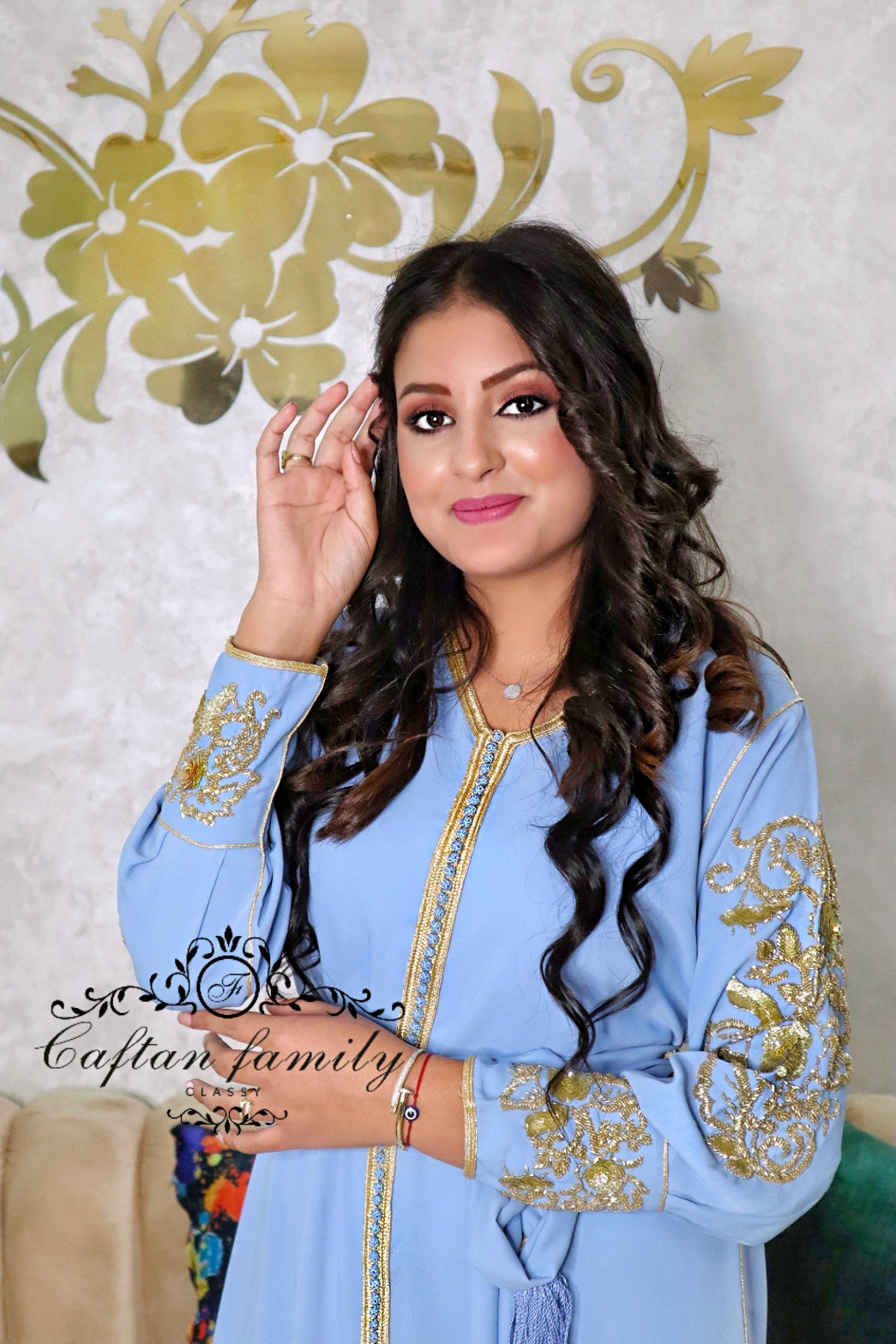 Caftan Ihssane bleu