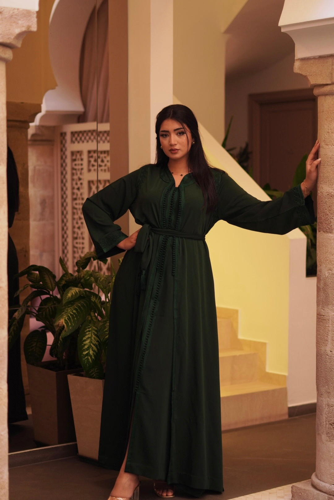 Kimono Yaël 2 pièces olive
