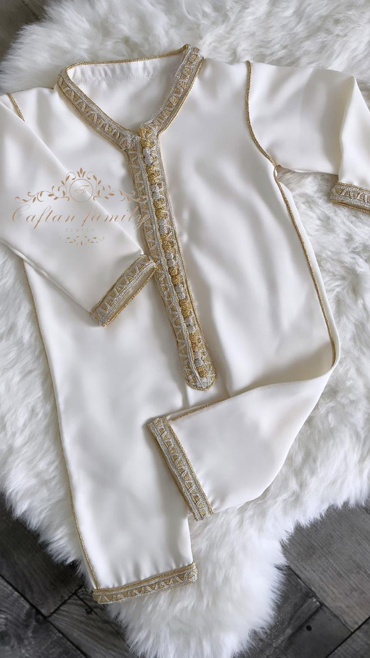 Grenouillère Aylan blanc cassé