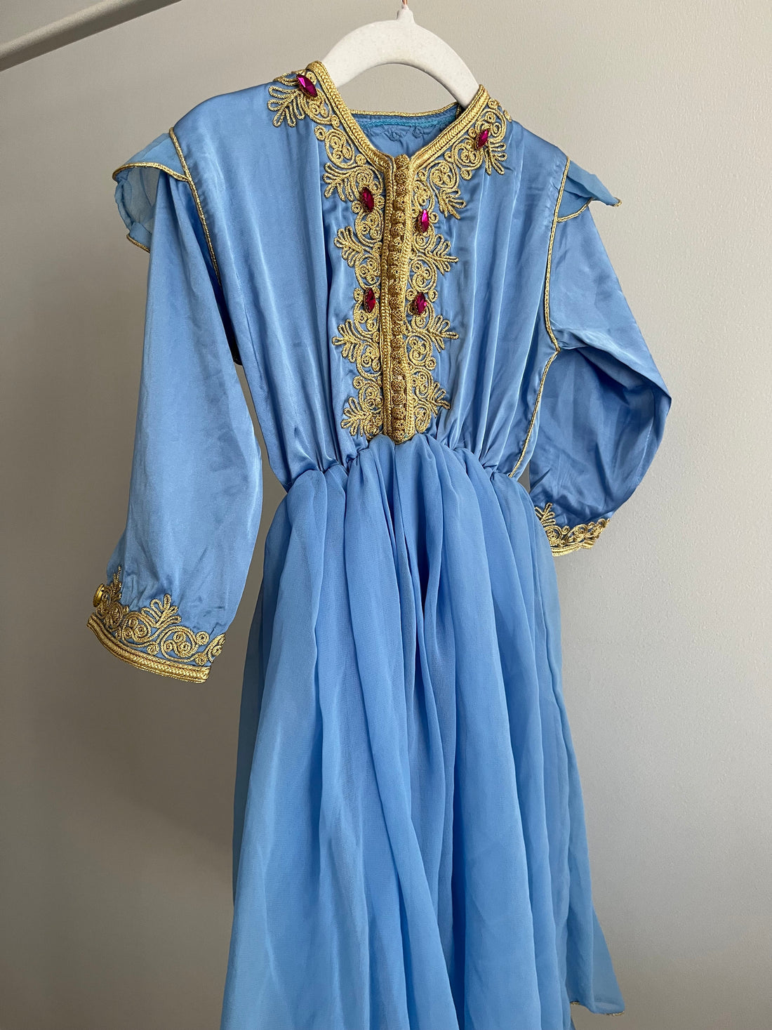Caftan robe bleu