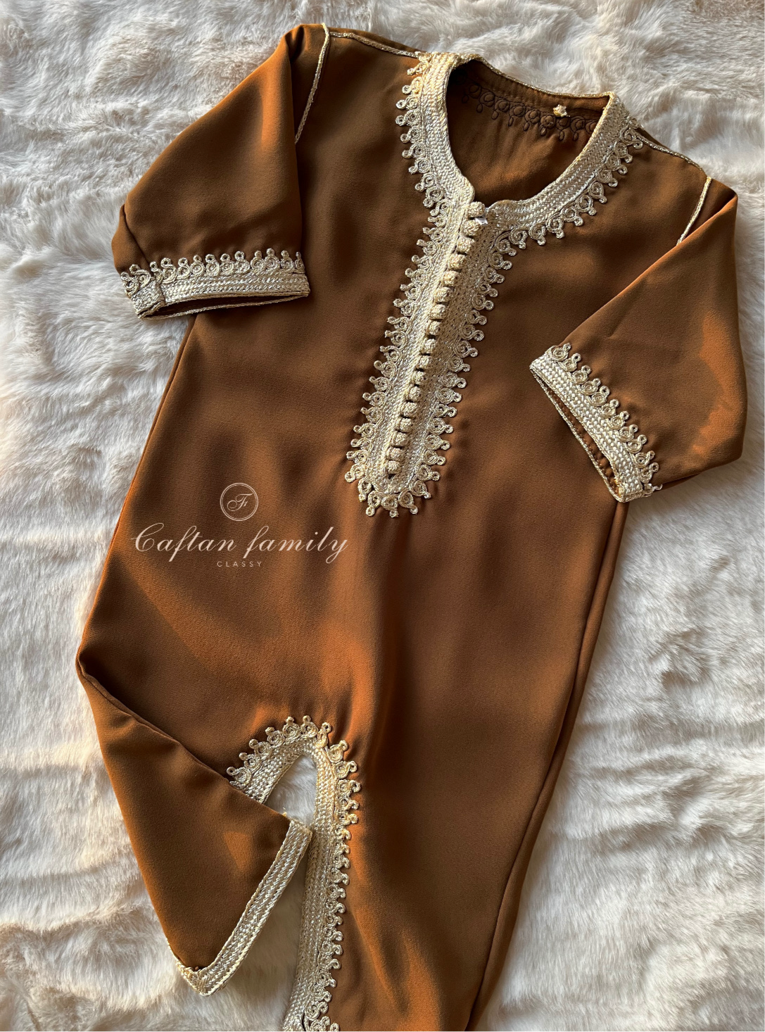 Grenouillère dabana camel sfifa cartier