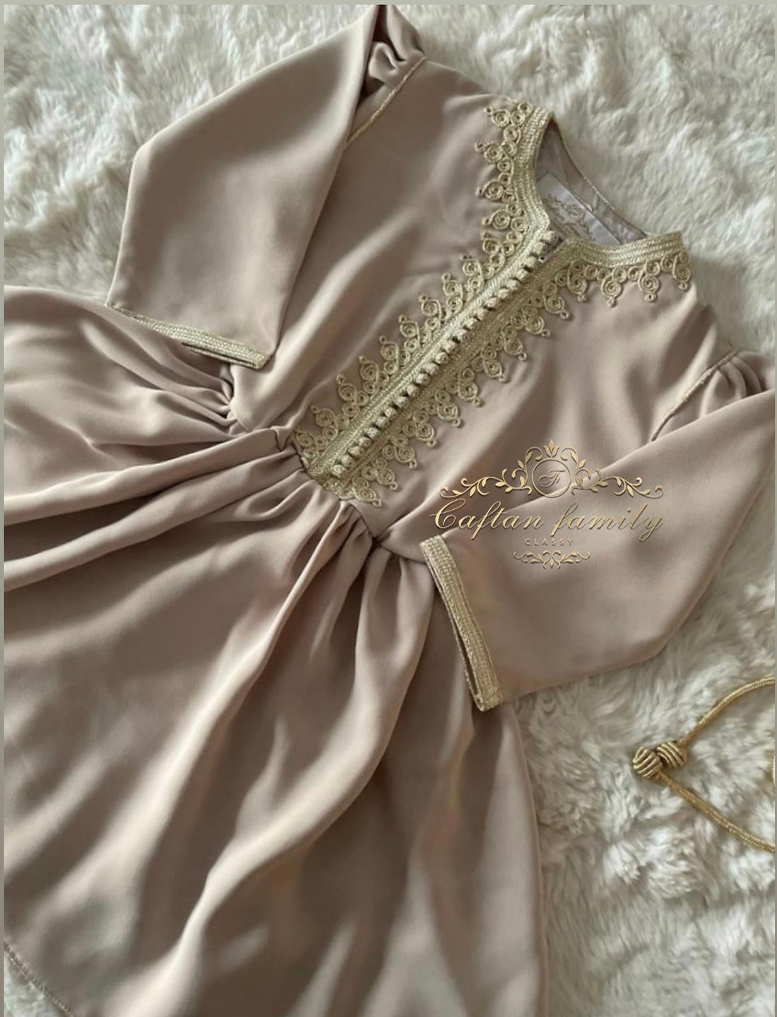 Caftan Robe nude clair