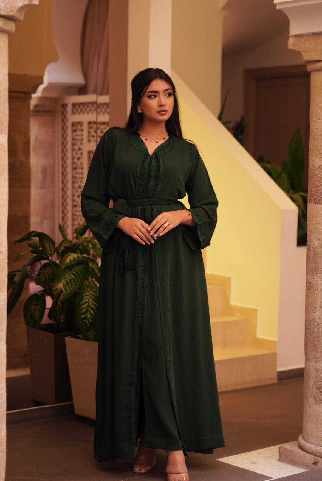 Kimono Yaël 2 pièces olive