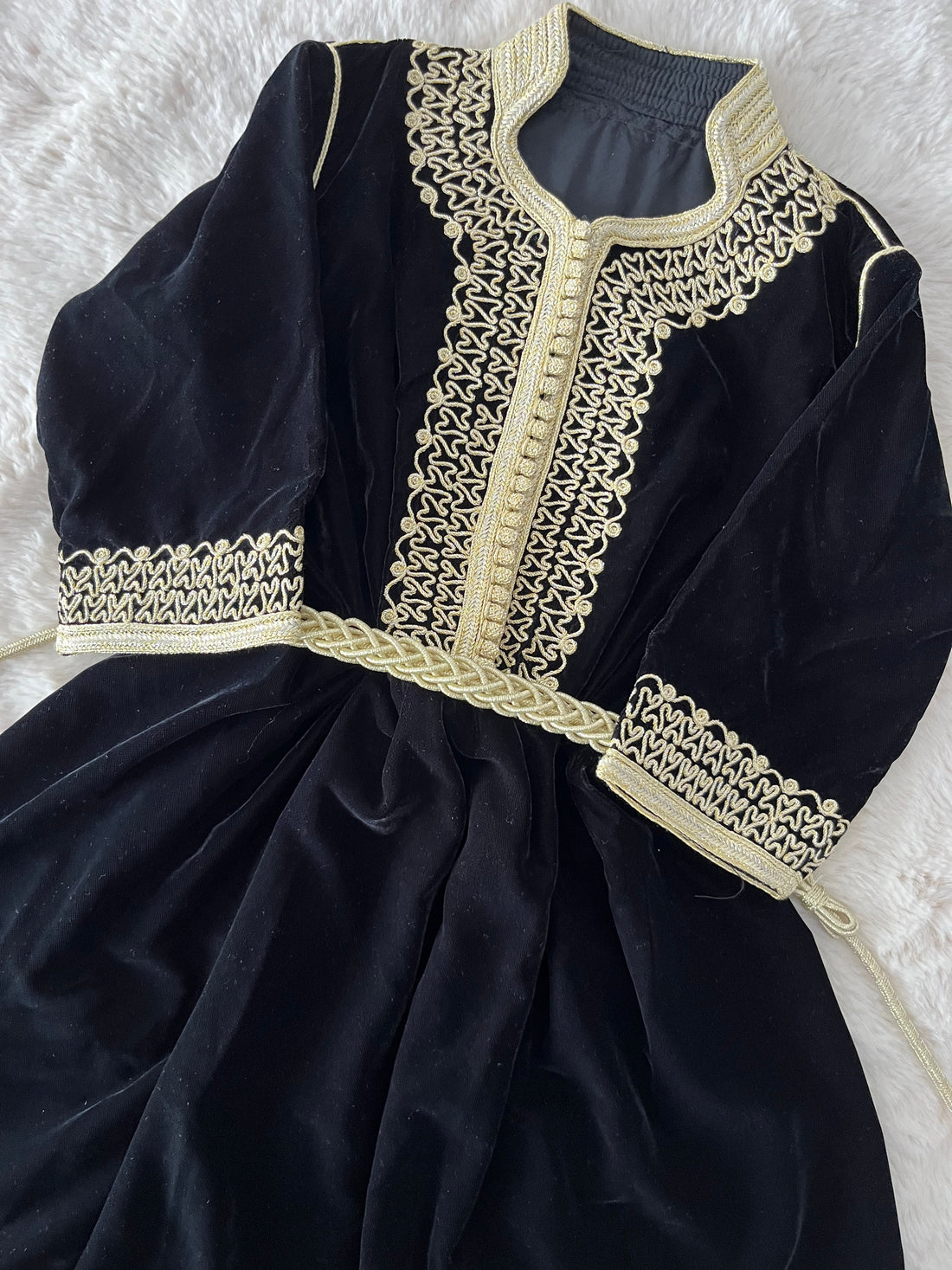Caftan robe Zya noir sfifa cartier