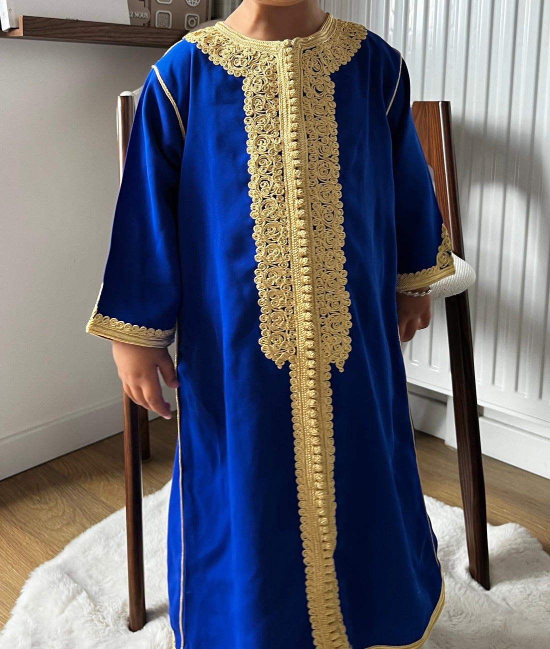 Caftan tahara bleu roi