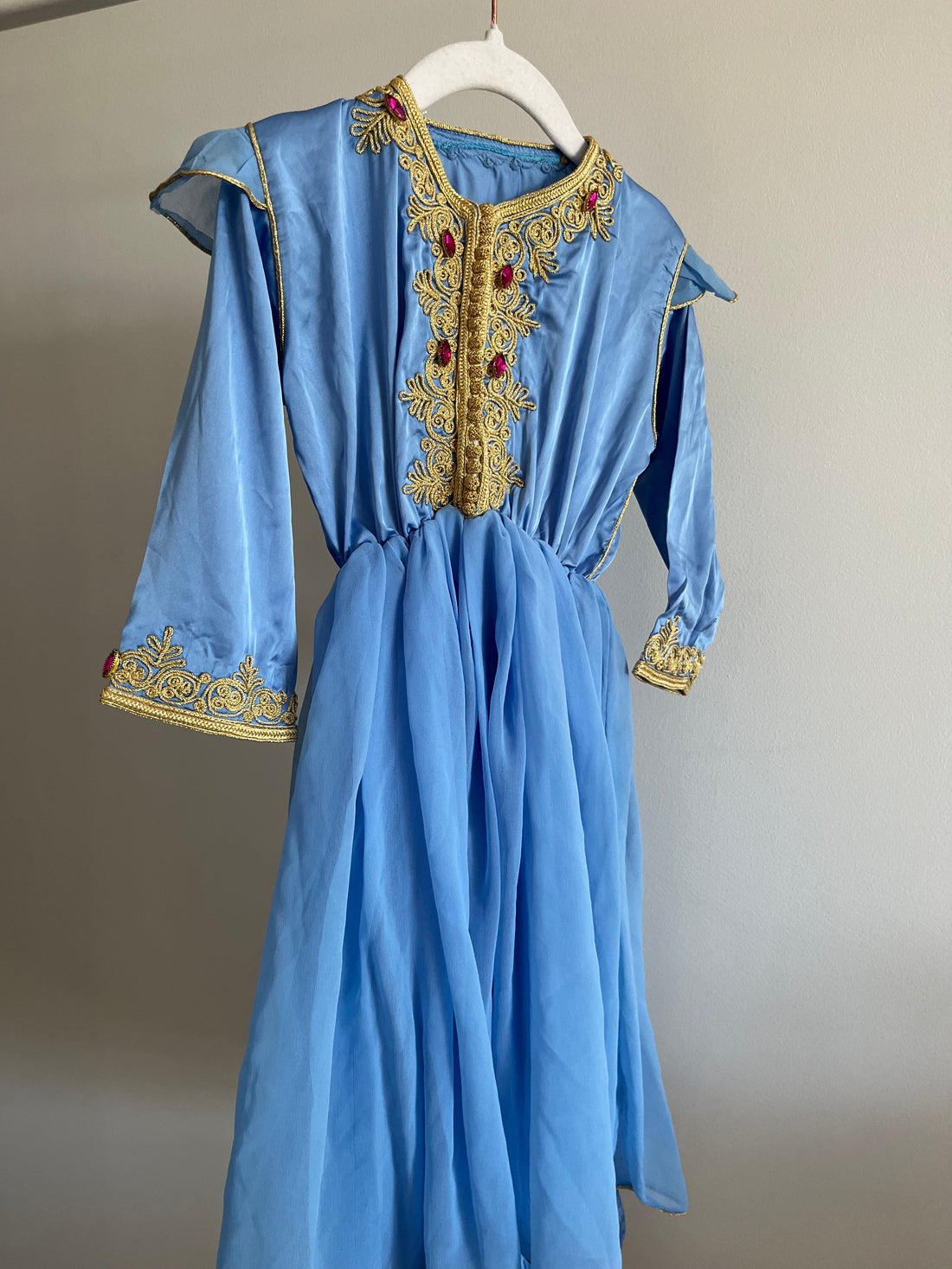 Caftan robe bleu