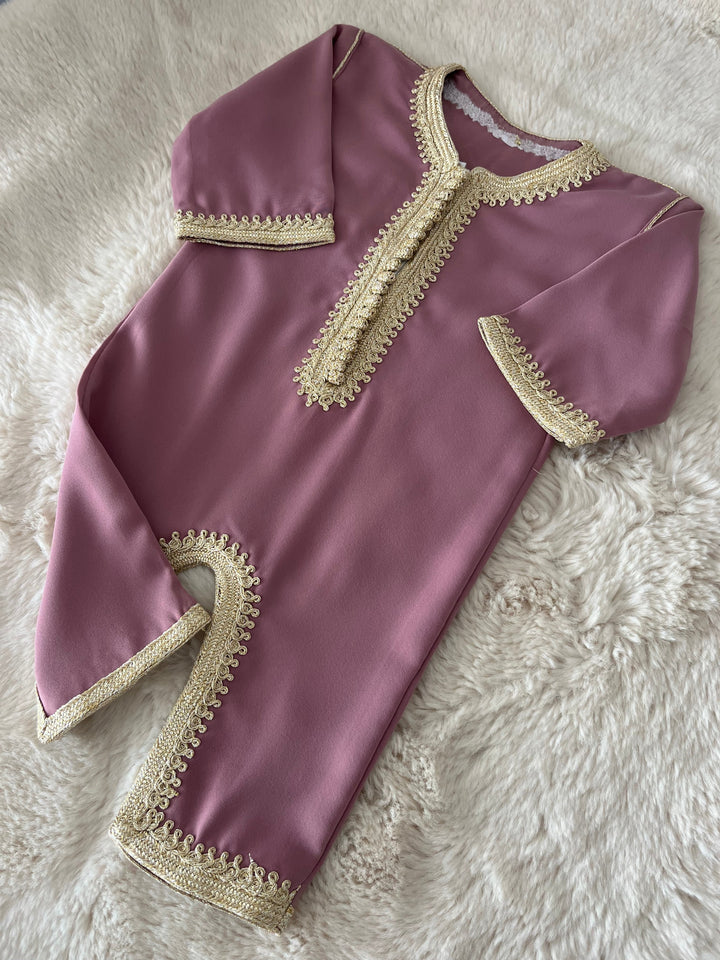 Grenouillère dabana vieux mauve