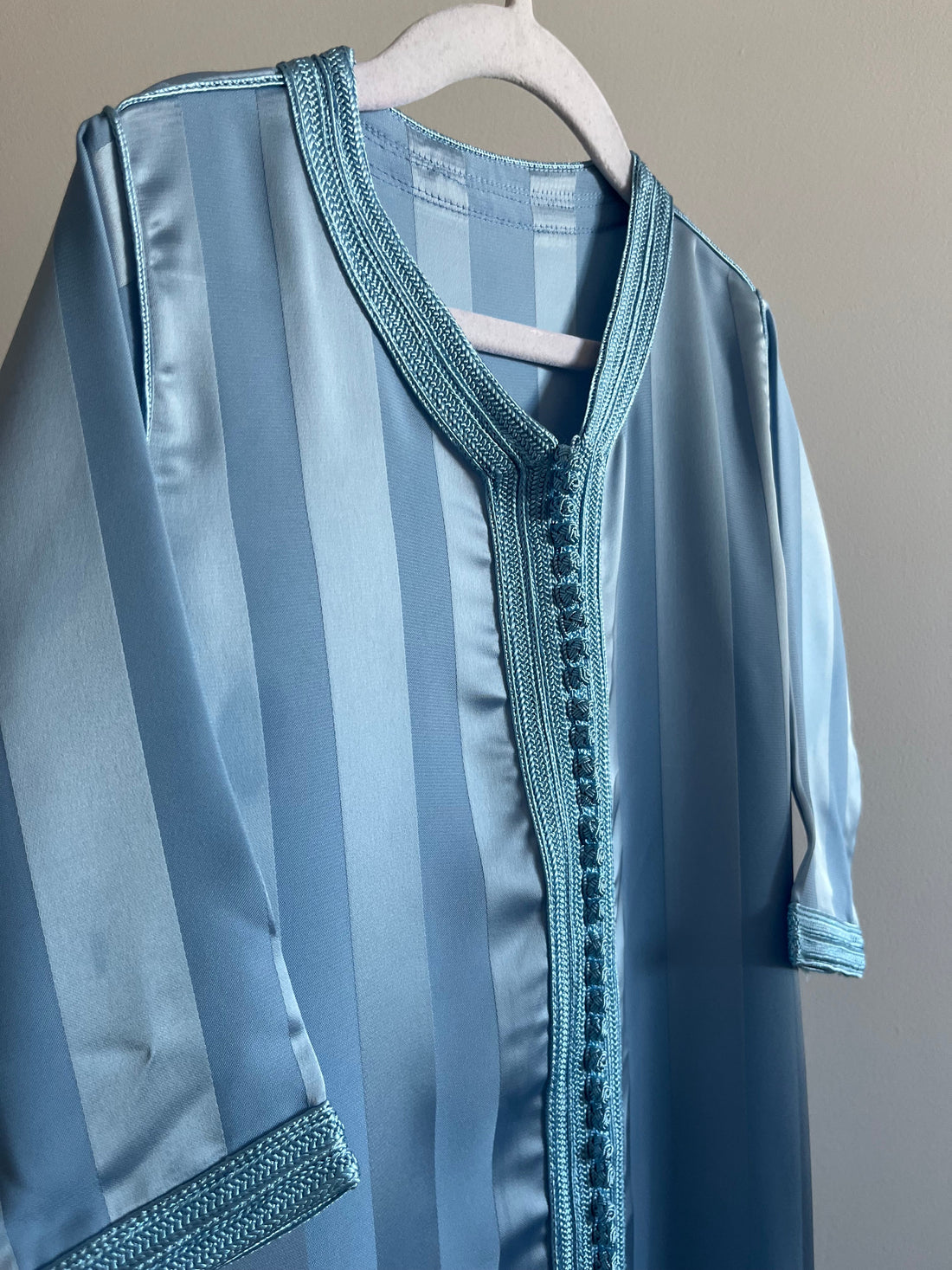 Caftan jawhara bleu ciel