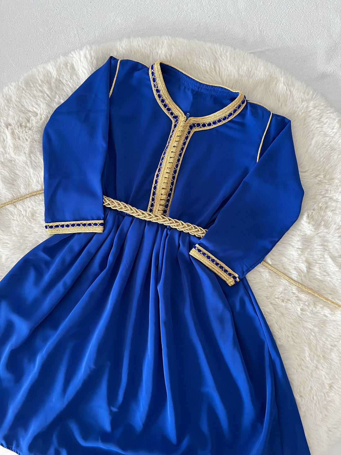 Robe Caftan bleu roi
