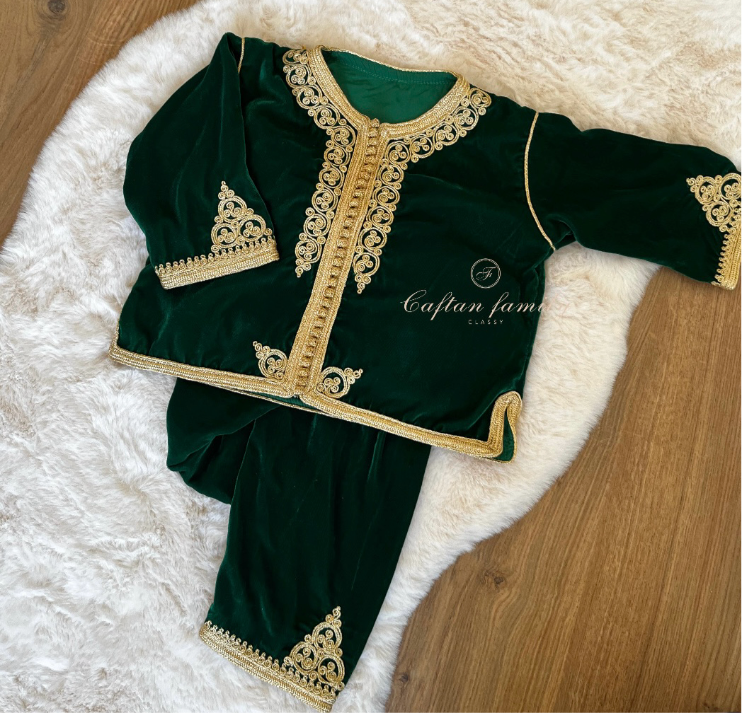 Jabador tahara velours vert royal