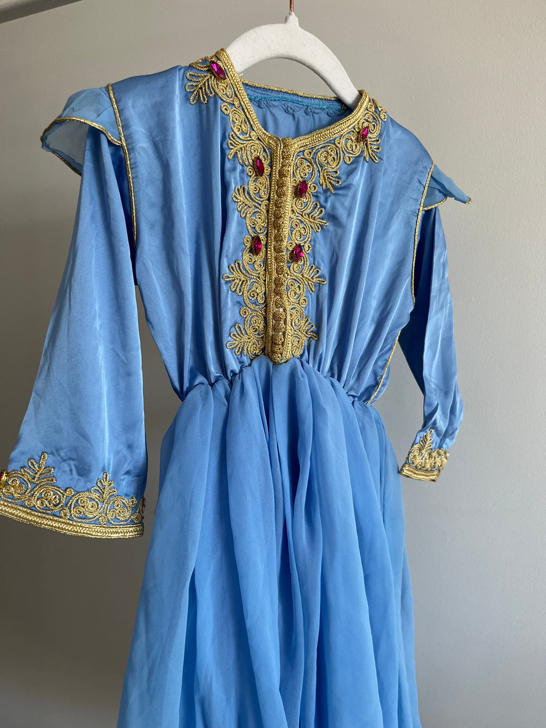 Caftan robe bleu
