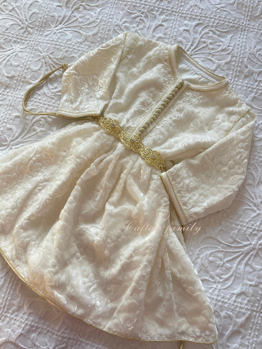 Caftan velvet tlija Layane crème (confection)