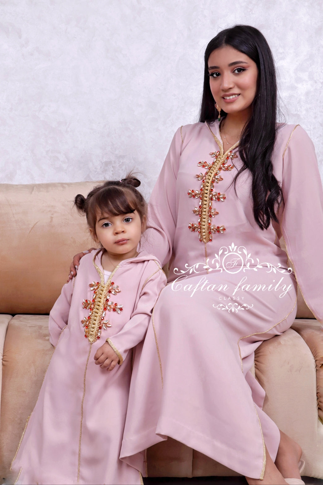Jellaba Samia rose bébé