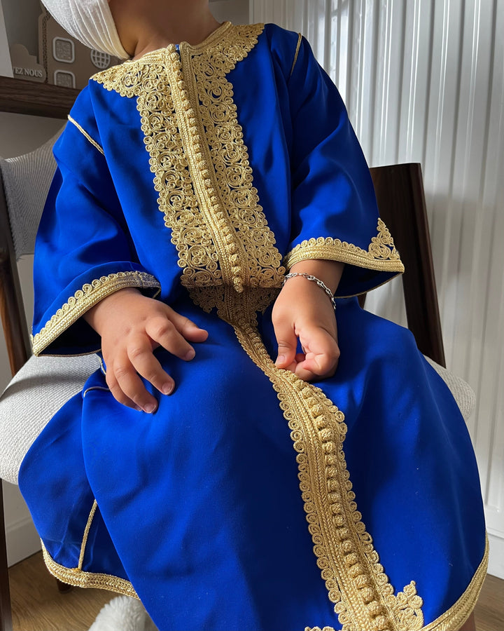 Caftan tahara bleu roi