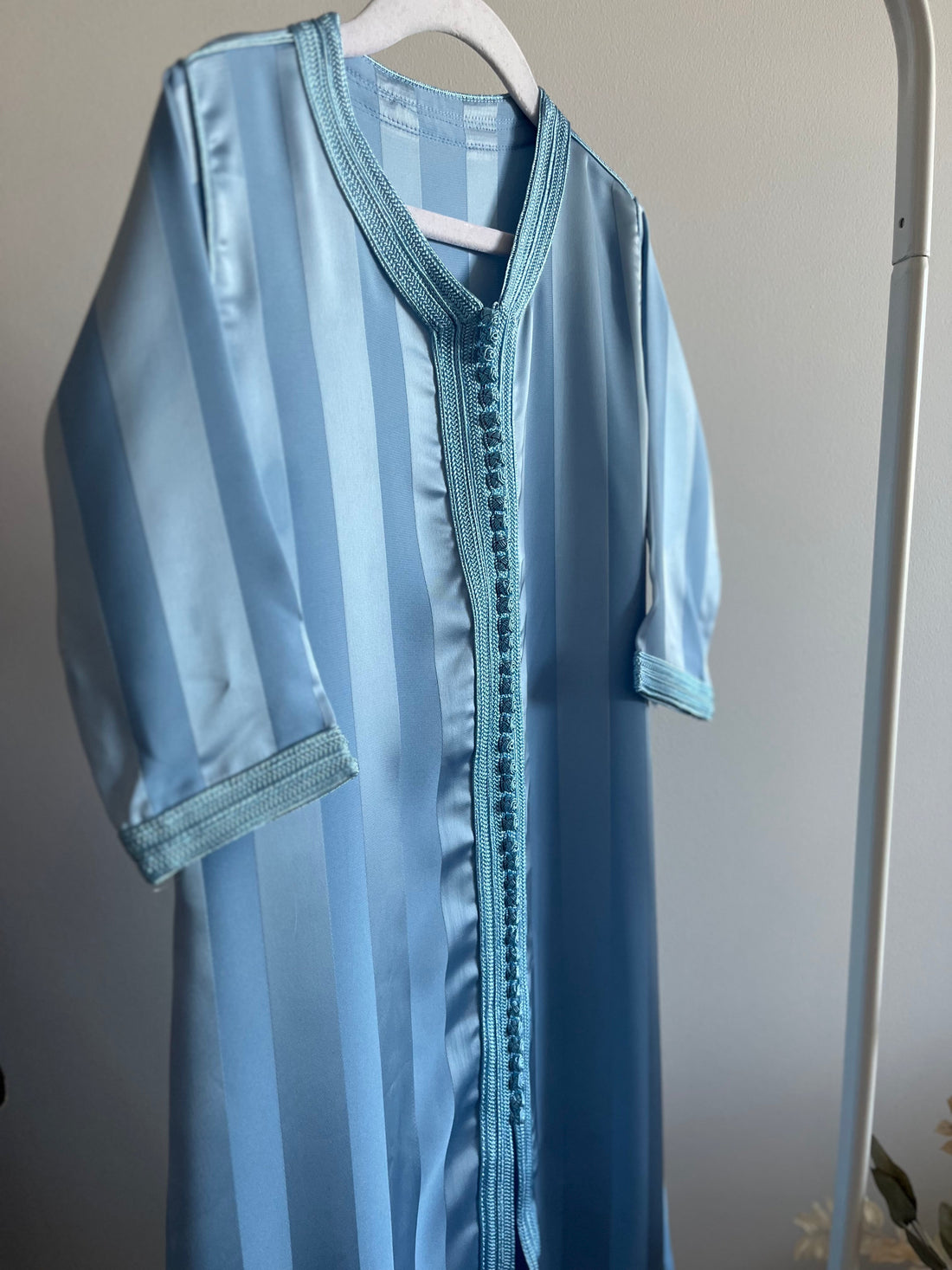 Caftan jawhara bleu ciel