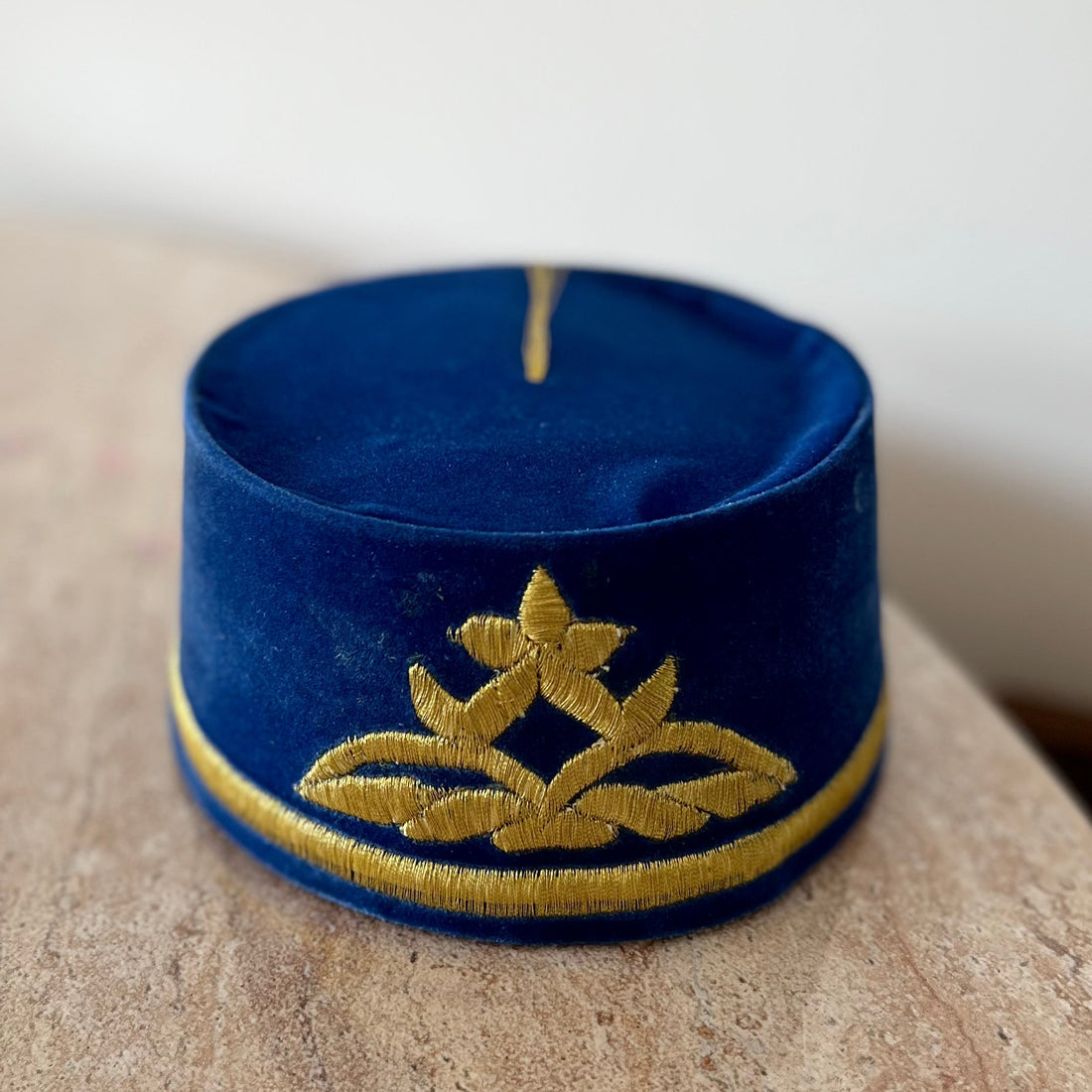 Tarbouche bleu roi