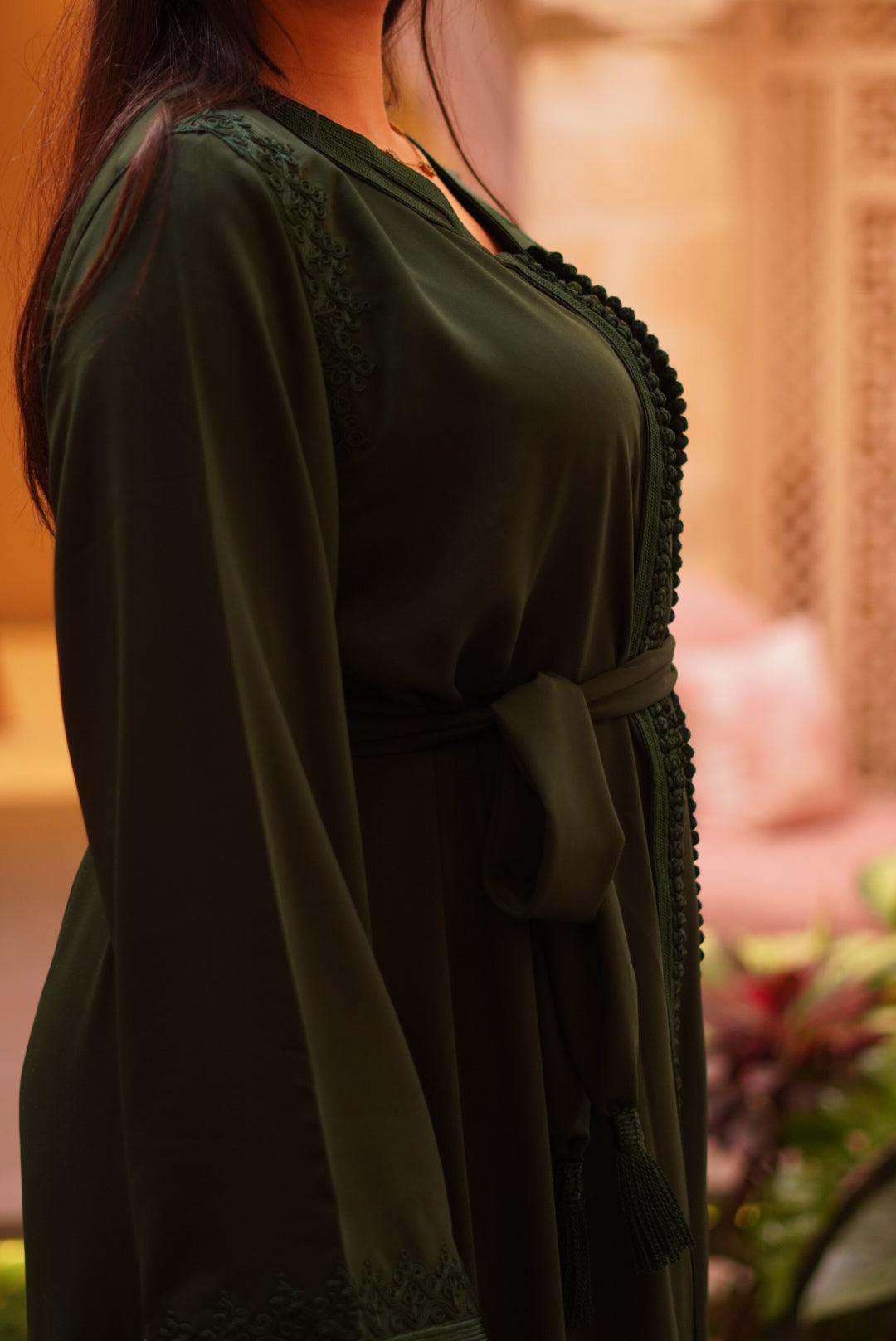 Kimono Yaël 2 pièces olive