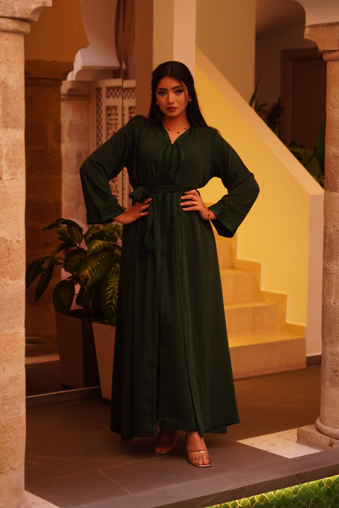 Kimono Yaël 2 pièces olive