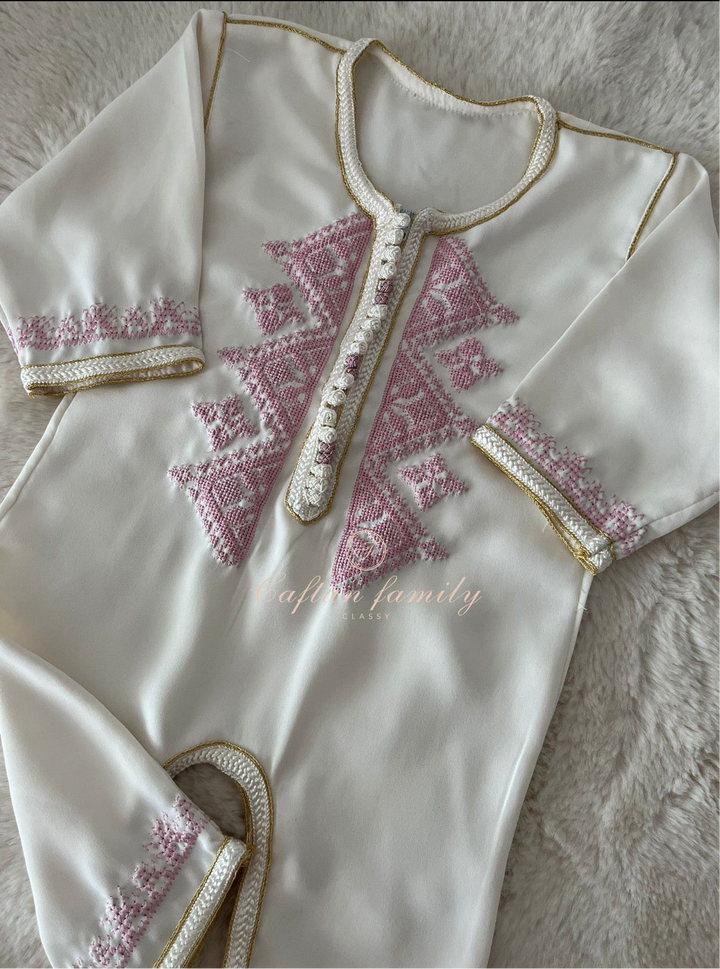 Grenouillère tarz fassi baby pink
