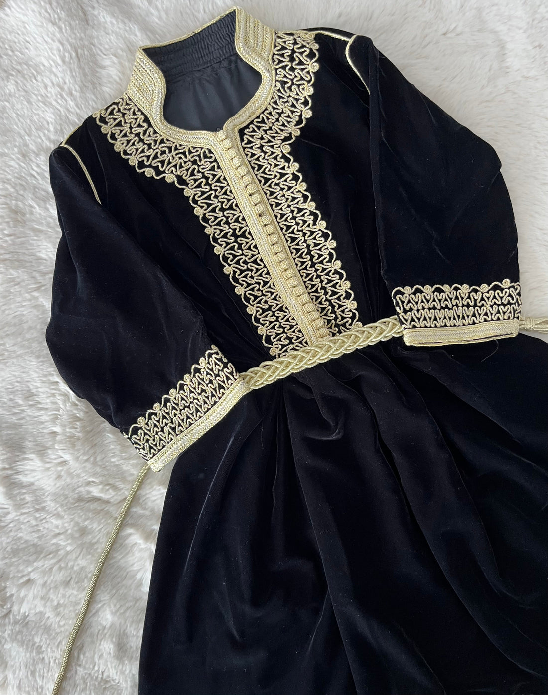Caftan robe Zya noir sfifa cartier