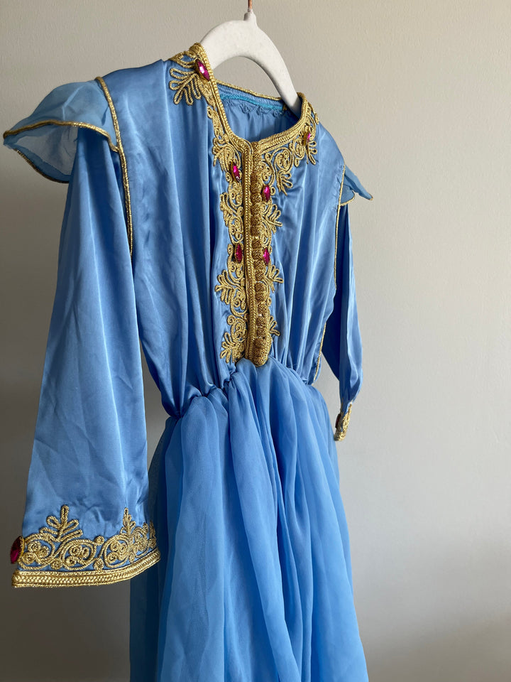 Caftan robe bleu