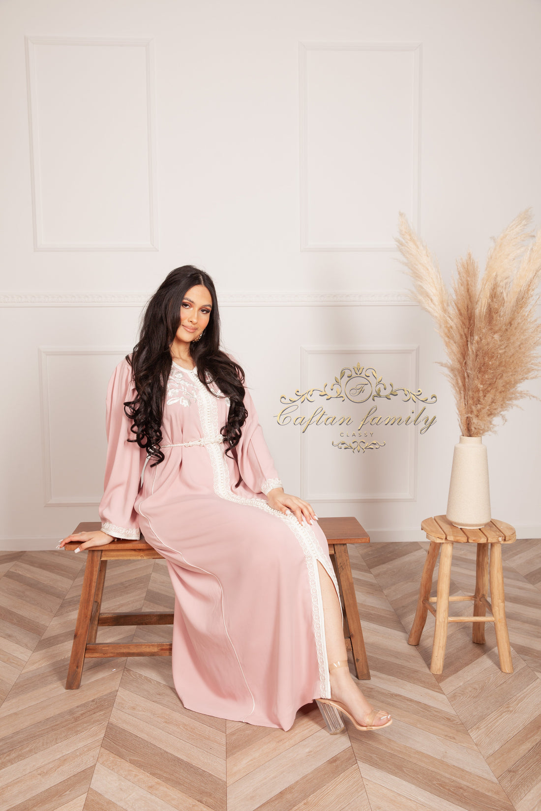 Caftan Asmae Rose