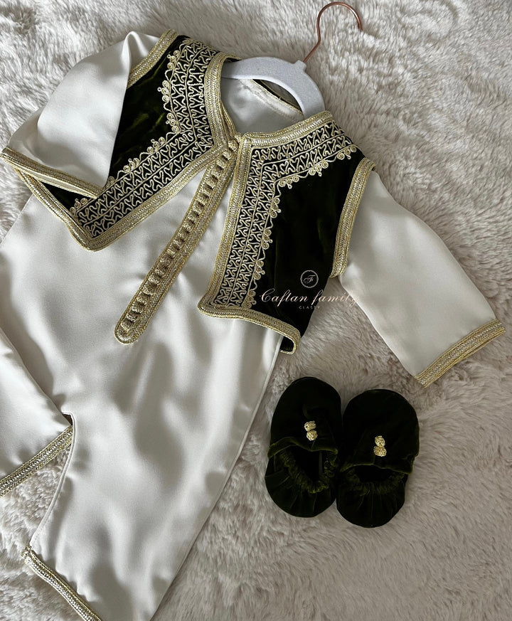 Grenouillère à gilet en velours Zayd (confection)
