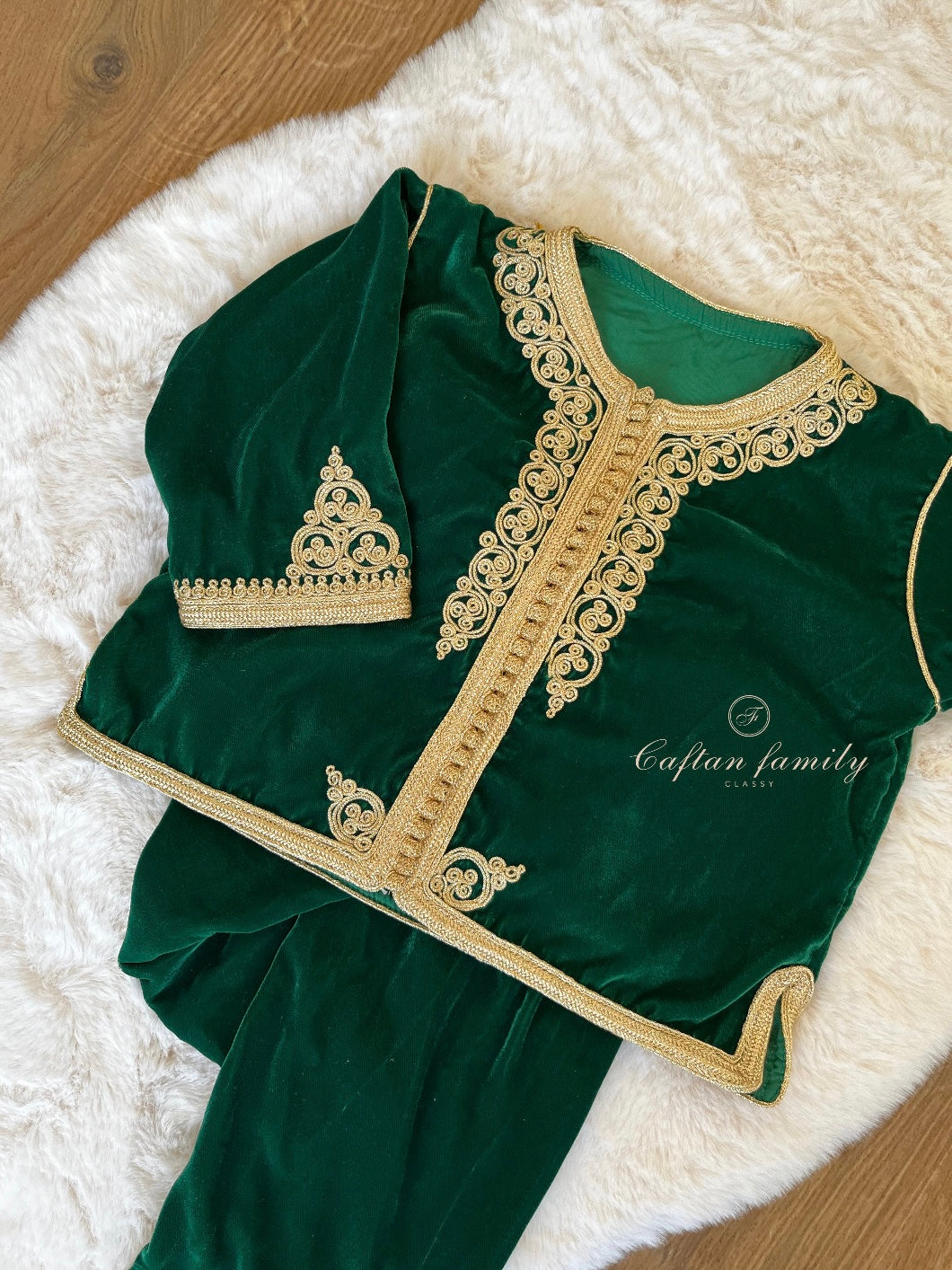 Jabador tahara velours vert royal