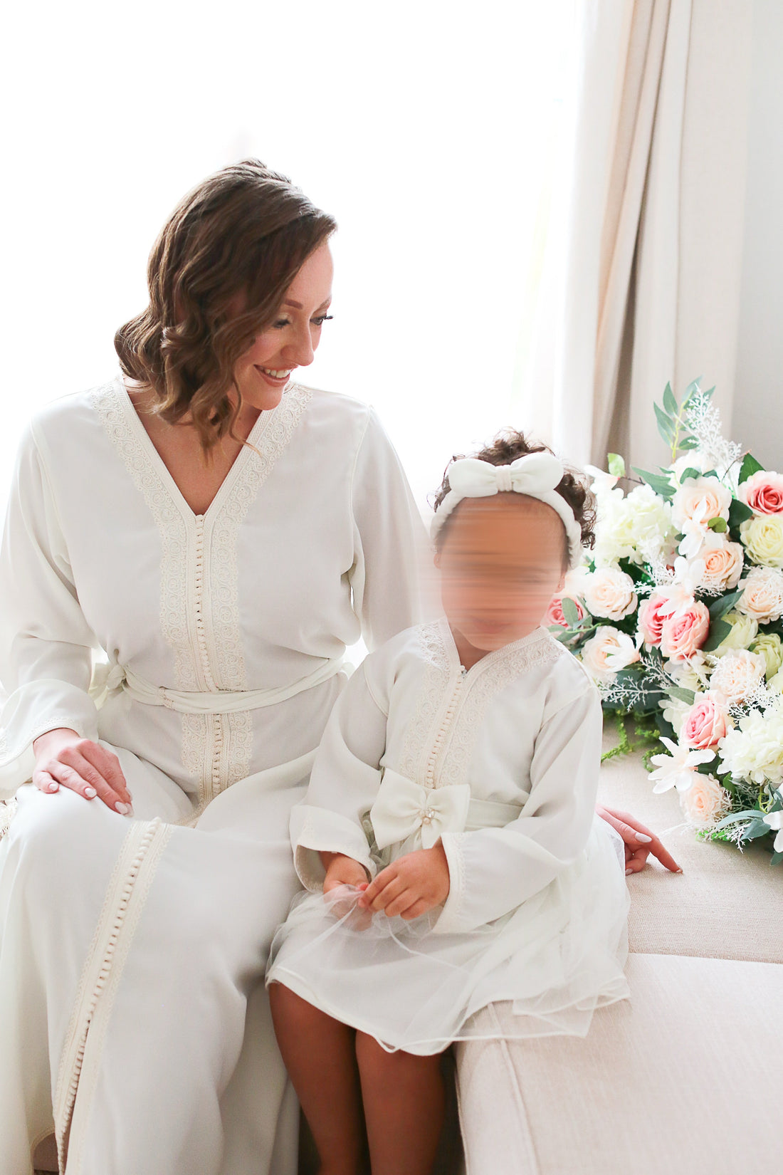 Caftan robe Leia blanc