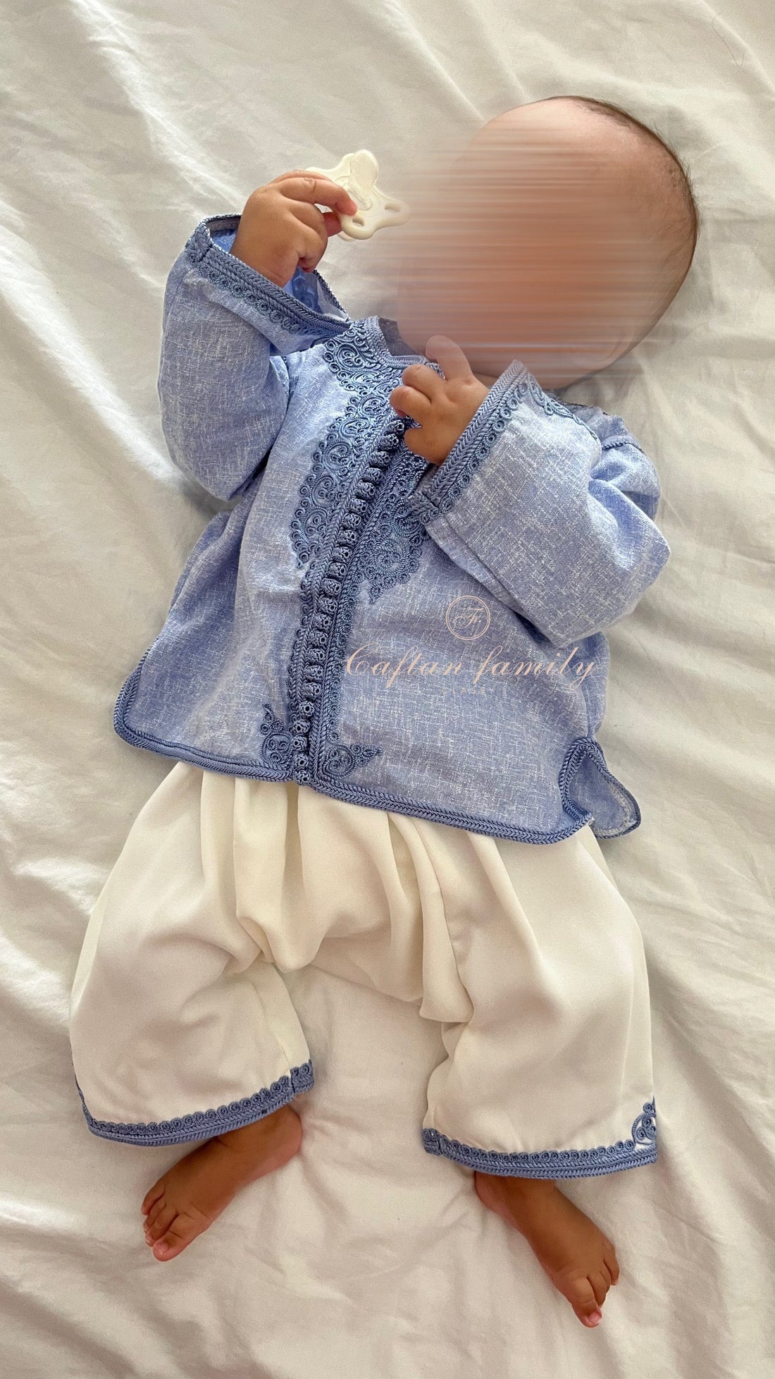 Jabador Ayden lin bleu ciel (confection)