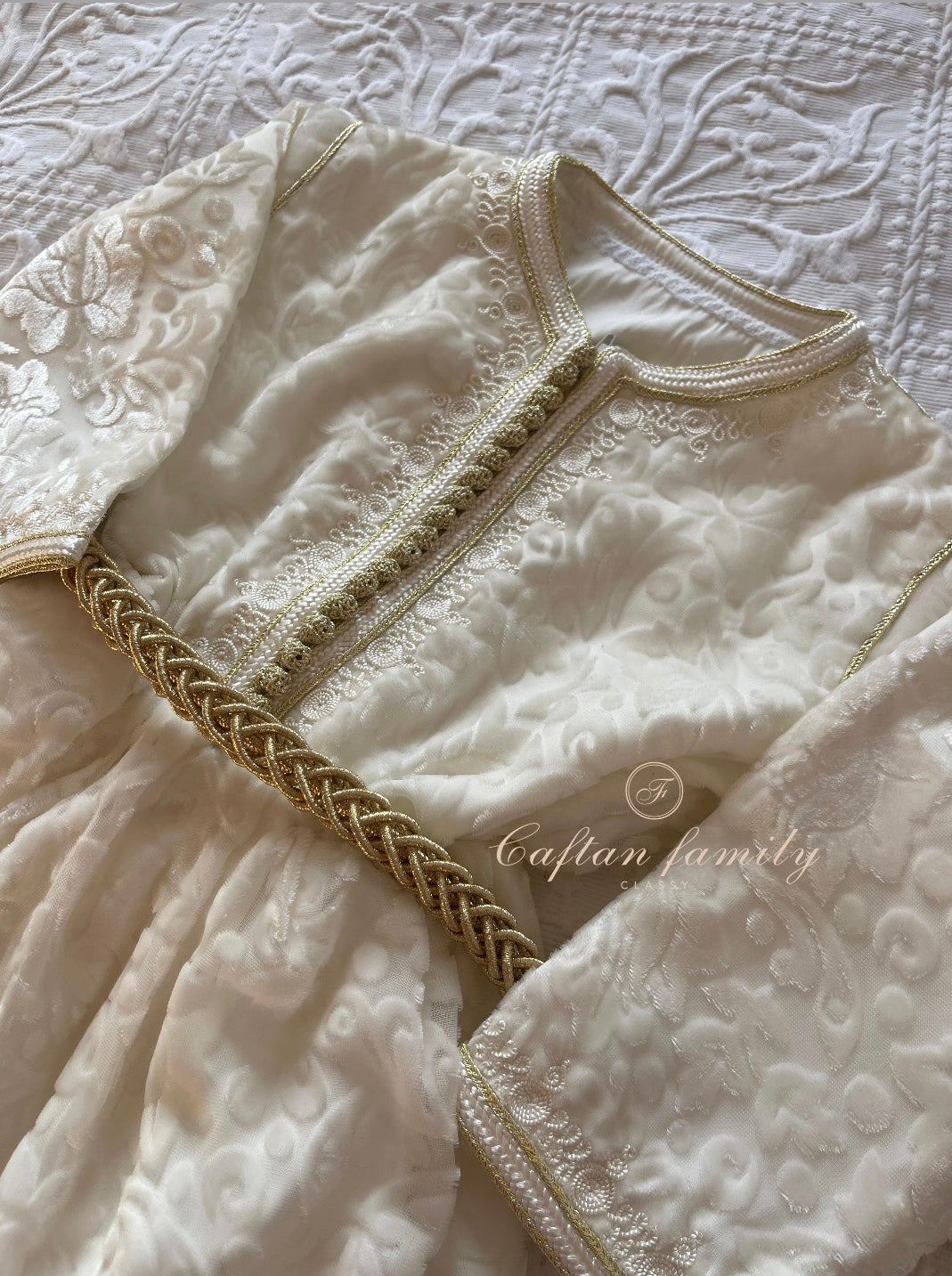 Caftan velvet tlija Layane crème (confection)